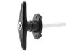 Locking T-handle - black - blind mount 
 - assorted keys  - 90CW